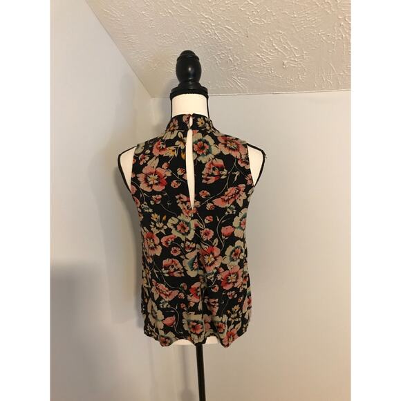 Anthropologie Vanessa Virginia Derva Floral Twisted High Neck Tank - Extra Small - Picture 3 of 9
